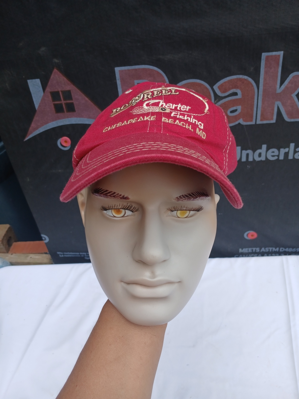 Rodbell Charter Fishing Red Baseball Cap